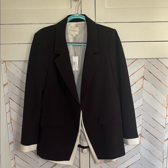 NWT Favorite Daughter Women's Black and White Blazer - Picture 1 of 1